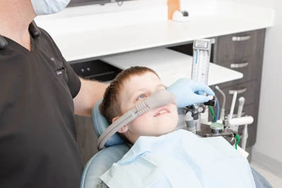 sedation dentistry patient in dental chair